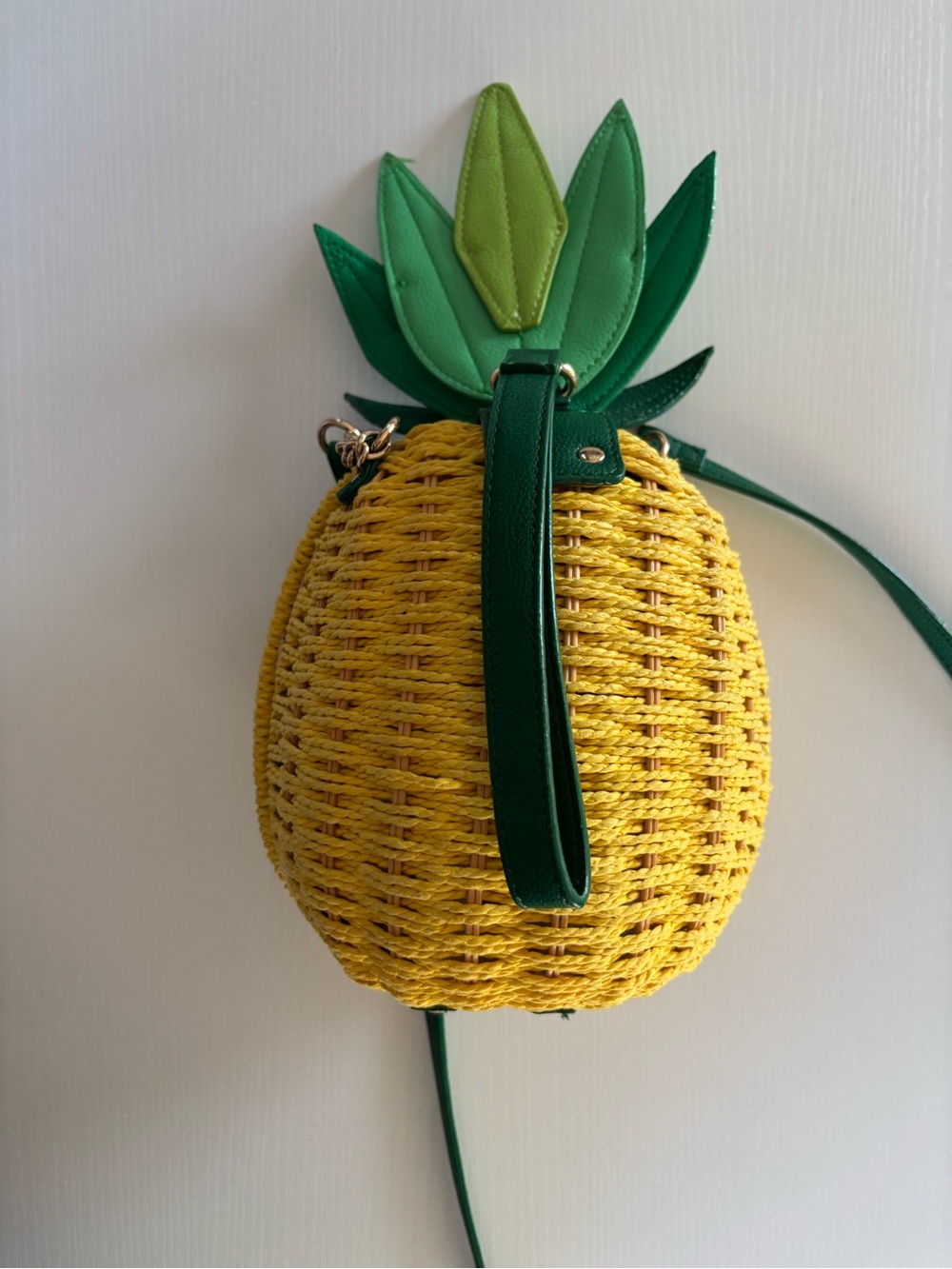 Green & Yellow Pineapple Crossbody Bag - Betsy Johnson Novelty Women Bag - Picture 3 of 9